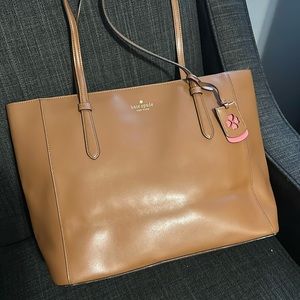 Kate Spade Schuyler Medium Tote in warm gingerbread.